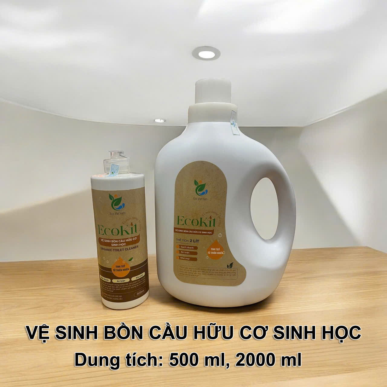 Vệ sinh bồn cầu hữu cơ sinh học EcoKIT
